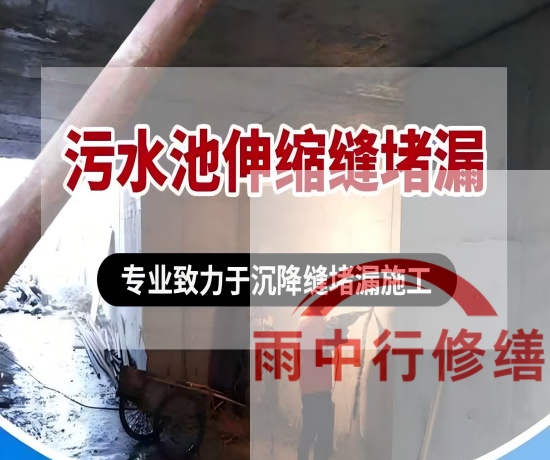 崇明某污水处理厂钢筋混凝土池堵漏案例